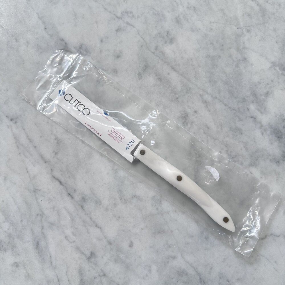 New CUTCO 4720 4" Gourmet Paring Knife Pearl White Handle